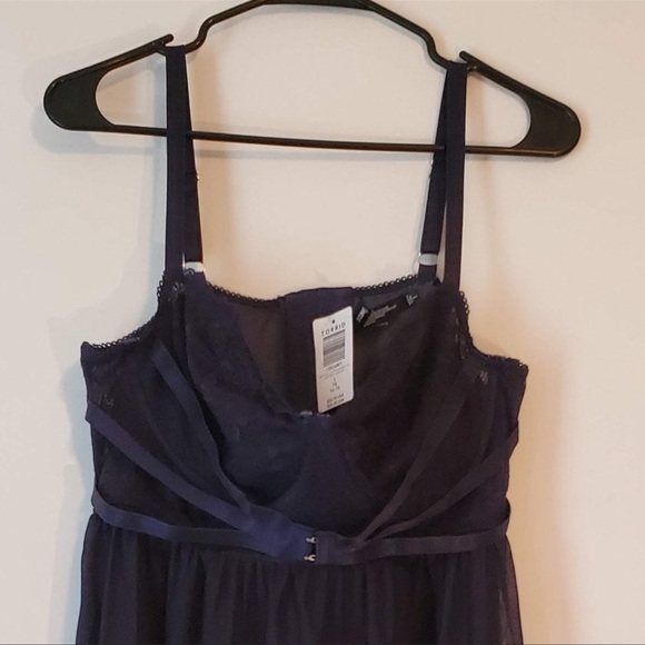 Torrid 1 plus Babydoll navy lace harness - Picture 2 of 10
